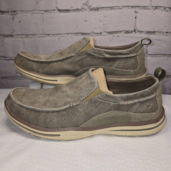 SKETCHERS RELAXED FIT ELECTED DRIGO MENS SLIP-ON SHOES SIZE 10 EUC - Picture 7 of 8